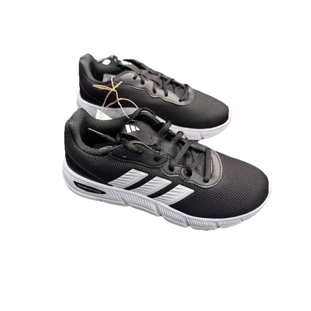 adidas Cloudfoam Flex HQ4960 Women's 9 Wide Black Walking Shoes BNIB